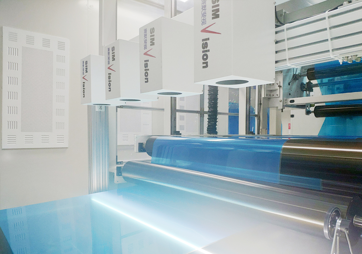 薄膜視覺(jué)檢測(cè)，主要檢測(cè)孔洞，糊料等瑕疵